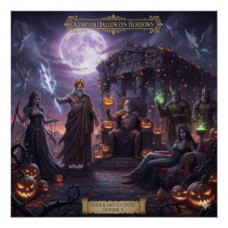 Griechische und römische Mythologie Halloween Post Poster