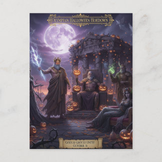 Griechische und römische Mythologie Halloween-Post Postkarte