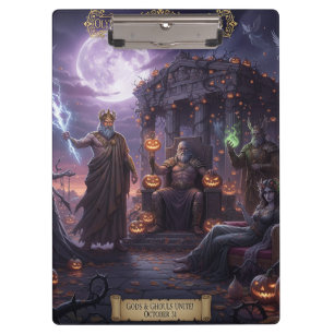 Griechische und römische Mythologie Halloween-Schr Klemmbrett