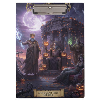 Griechische und römische Mythologie Halloween-Schr Klemmbrett