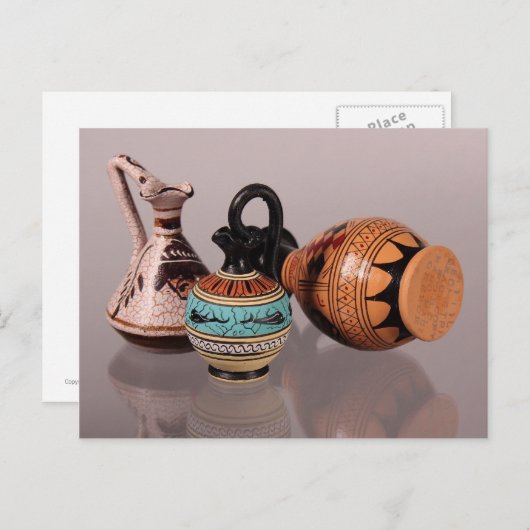 Griechische Vasen Postkarte 2 (Vorne/Hinten)