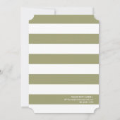 Griechische Verkostung | Brautparty Sage Einladung (Rückseite)