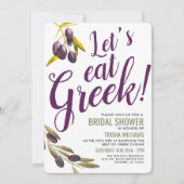 Griechische Verkostung | Brautparty Sangria Einlad Einladung (Vorderseite)