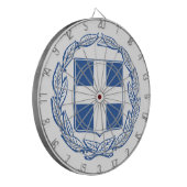 griechische Wappen Dartscheibe (Vorderseite Links)