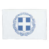 griechische Wappen Kissenbezug (Vorderseite-Links)