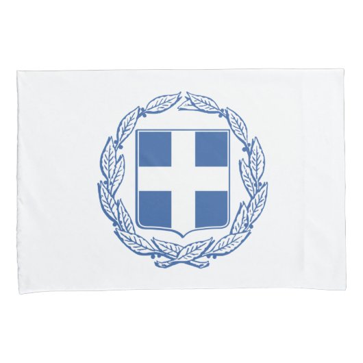 griechische Wappen Kissenbezug (Vorderseite-Rechts)