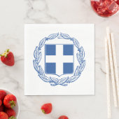 griechische Wappen Serviette (Beispiel)