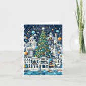 griechische Weihnachtsfeier Karte (Vorderseite)