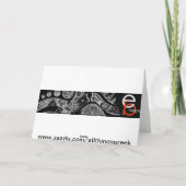 griechische Weihnachtsgrüße Feiertagskarte (Rückseite)