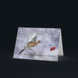griechische Weihnachtskarte mit Kaffinch im Flug z Feiertagskarte<br><div class="desc">griechische Weihnachtskarte mit Kaffinin im Flug zu Beeren - Winter</div>