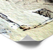 Griechische Windmühlen Poster (Ecke)