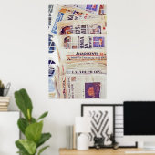 Griechische Zeitungen Poster (Heimbüro)