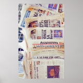 Griechische Zeitungen Poster (Vorne)