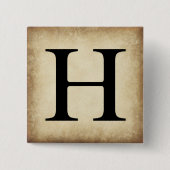 Griechischer Alphabet Brief Eta Button (Vorderseite)