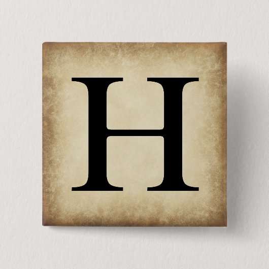 Griechischer Alphabet Brief Eta Button (Vorderseite)