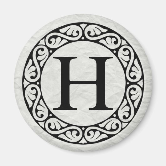 Griechischer Alphabet Brief Eta Magnet (Vorne)