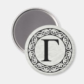 Griechischer Alphabet-Brief Gamma Magnet (Vorderseite/Rückseite)