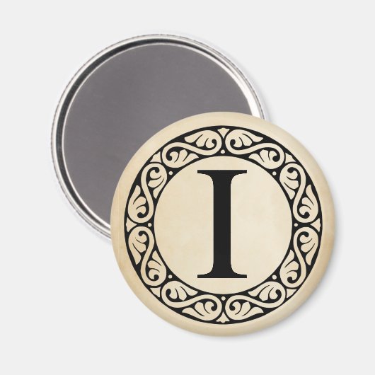 Griechischer Alphabet-Brief Iota Magnet (Vorderseite/Rückseite)