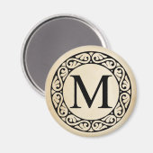 Griechischer Alphabet Brief Mu Magnet (Vorderseite/Rückseite)