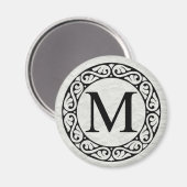 Griechischer Alphabet Brief Mu Magnet (Vorderseite/Rückseite)