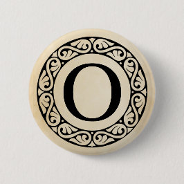 Griechischer Alphabet-Brief Omicron Button