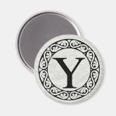 Griechischer Alphabet-Brief Upsilon Magnet (Vorderseite/Rückseite)