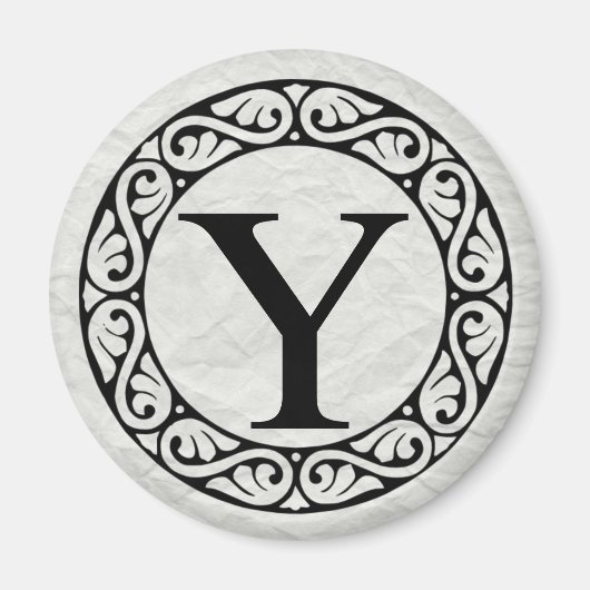 Griechischer Alphabet-Brief Upsilon Magnet (Vorne)