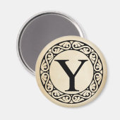 Griechischer Alphabet-Brief Upsilon Magnet (Vorderseite/Rückseite)