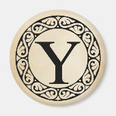 Griechischer Alphabet-Brief Upsilon Magnet (Vorne)