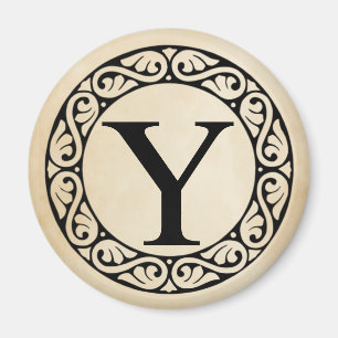 Griechischer Alphabet-Brief Upsilon Magnet