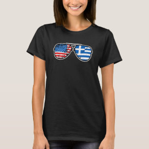 Griechischer amerikanischer Stolz Griechenland USA T-Shirt