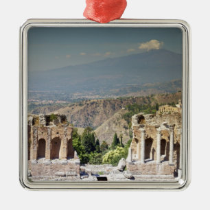 Griechischer Amphitheatre Silbernes Ornament