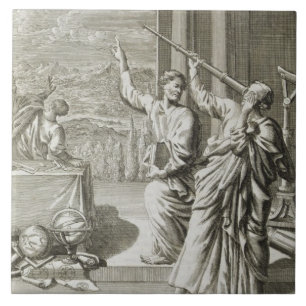 Griechischer Astronom, der die Sterne, Fliese