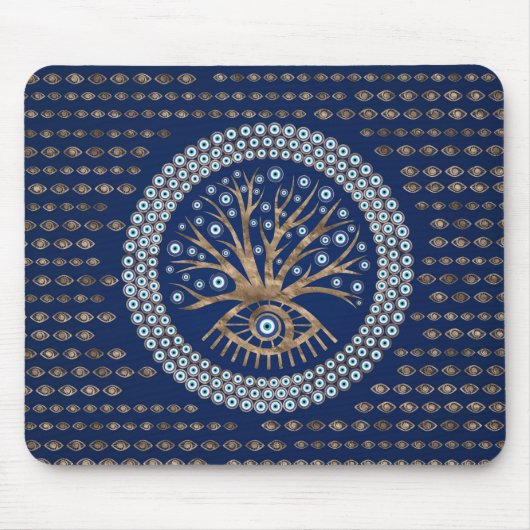 Griechischer Augen-Baum - Mati Mataki - Matiasma Mousepad (Vorne)