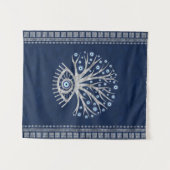 Griechischer Augen-Baum - Mati Mataki - Matiasma Wandteppich (Vorderseite (Horizontal))