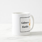 Griechischer Becher mit Spruch "Kalimera Koukla" Kaffeetasse (VorderseiteRechts)
