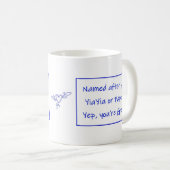 Griechischer Becher mit Spruch über Ihren Namen Kaffeetasse (VorderseiteRechts)
