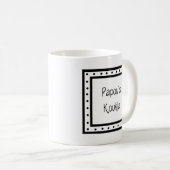 Griechischer Becher "Papou's Koukla" Kaffeetasse (VorderseiteRechts)
