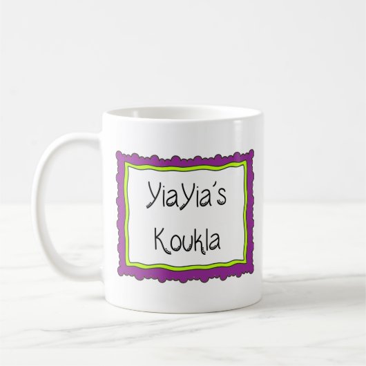 Griechischer Becher "YiaYia's Koukla" Kaffeetasse (Links)