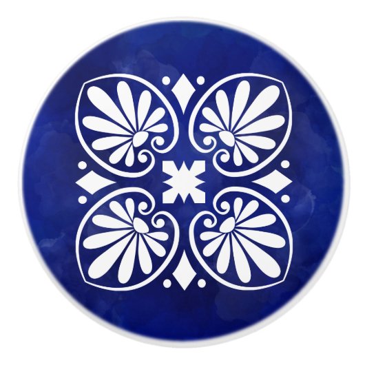 Griechischer Blüh Keramikknauf (Vorderseite)