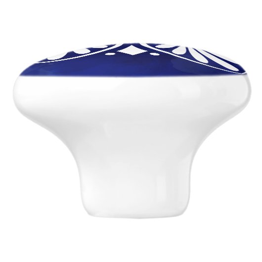 Griechischer Blüh Keramikknauf (Seitenansicht)