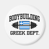 Griechischer Bodybuilder Magnet (Vorne)