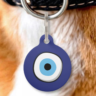 Griechischer Böser Blick ID-Anhänger Haustiermarke