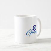 Griechischer Böser Blick Kaffeebecher Kaffeetasse (VorderseiteRechts)