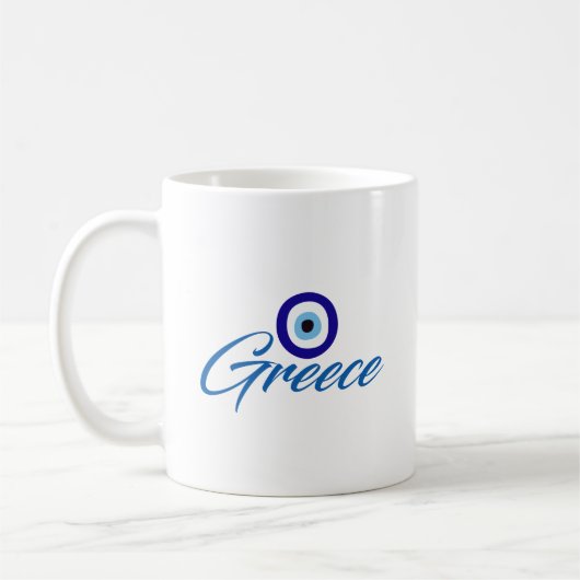 Griechischer Böser Blick Kaffeebecher Kaffeetasse (Links)