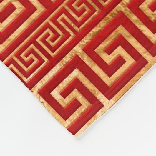 Griechischer Bürgermeister - griechischer Schlüsse Fleecedecke (Ecke)