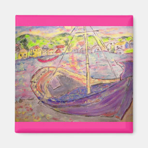 griechischer Dorfsonnenuntergang Magnet