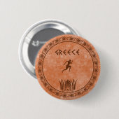 griechischer Entwurf des Kreises Button (Vorne & Hinten)