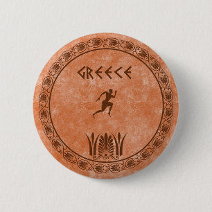 griechischer Entwurf des Kreises Button