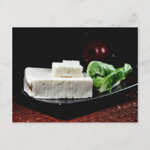 Griechischer Feta-Käse Postkarte